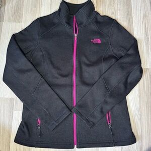 The North Face Women's Black Jacket with Purple Accents